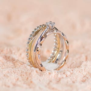 Bague empilable, en or 18 carats, pour femme, collection la joaillerie.
